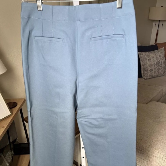 Loft Button Front High Waist Wide Leg Blue Pants Size 10 NWT $74.50 - Picture 10 of 13
